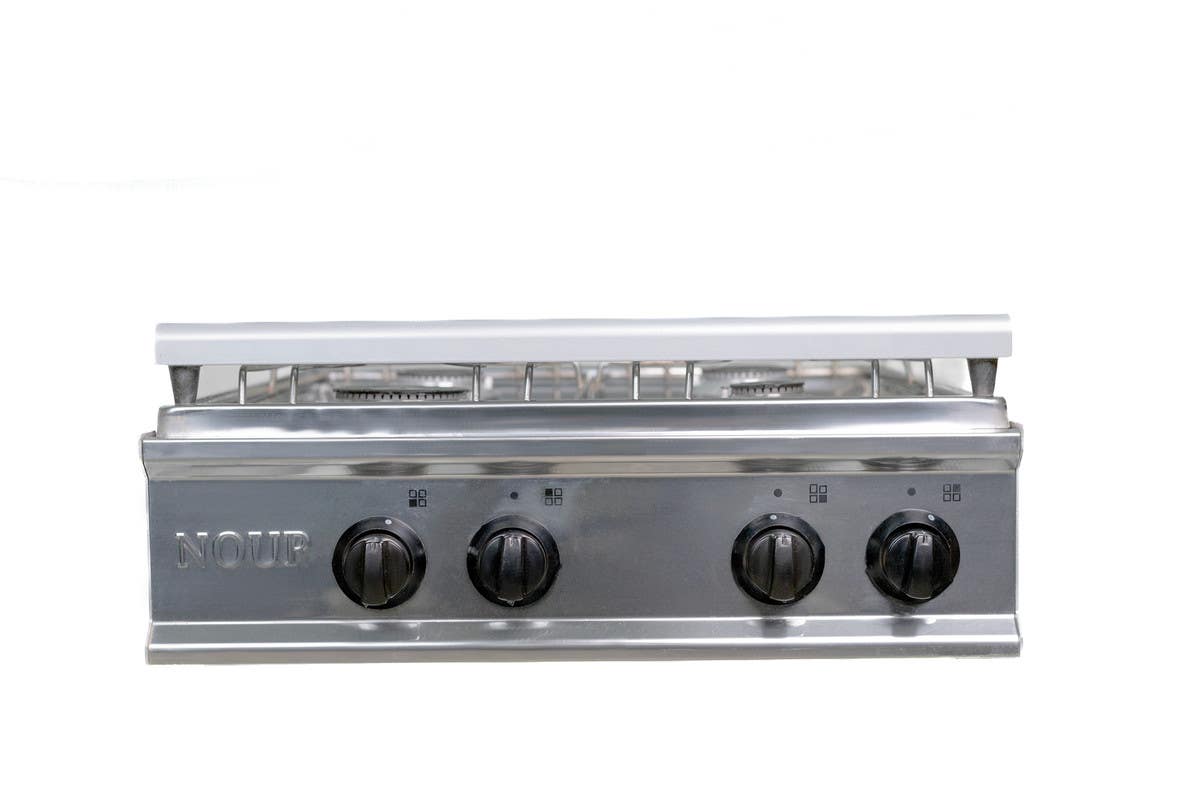 Al Nour gas stove, 4 burners, 60 x 60 cm - silver