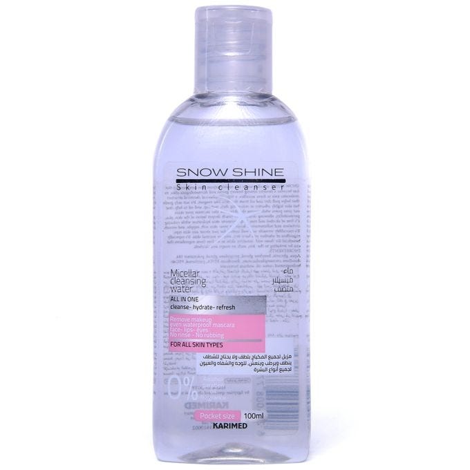 Snow Shine Micellar Water Makeup Remover, 100ML