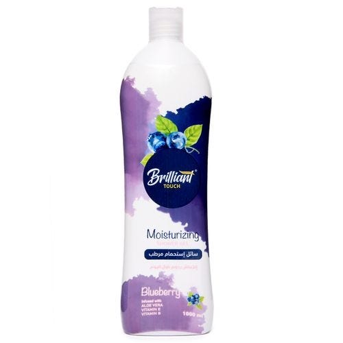 Brilliant Touch Shower Gel With Moisturizer, Blueberry Scent, 1 Liter