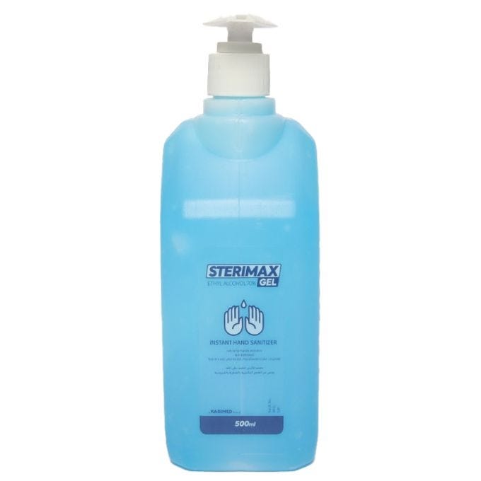 Sterimax Hand Sanitizer Gel, 500 ML - Blue