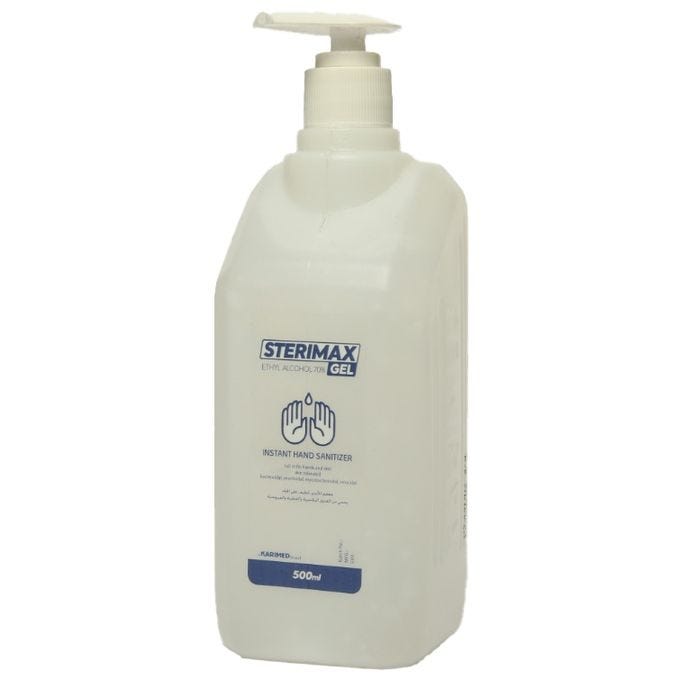 Sterimax Hand Sanitizer Gel, 500 ML - Clear
