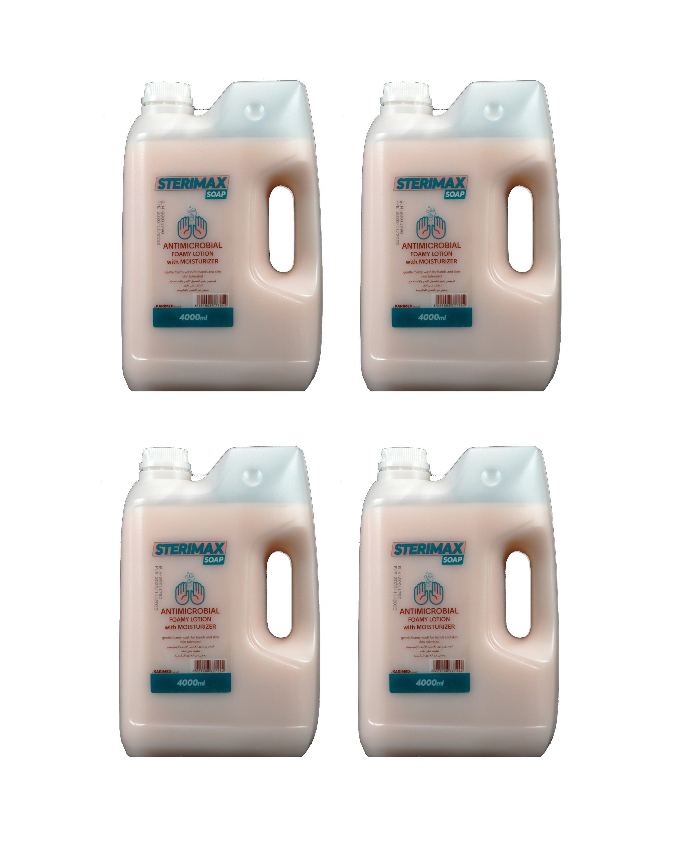 Sterimax Antiseptic Soap, 4 Liter, 4 Package