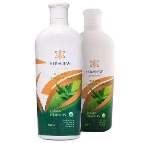 Keraview Keratin Shampoo & Conditioner Aloe Vera For Dry Hair, 700ml