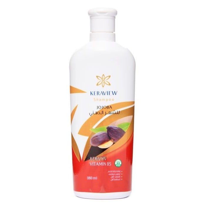 Keraview Keratin Shampoo With Jojoba Oil For Greasy Hair, 350ml