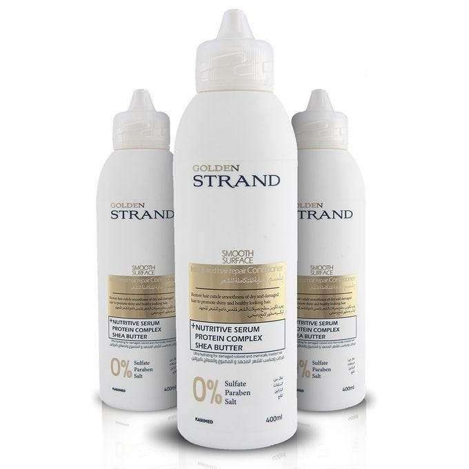 Golden Strand Integrated After Care Conditioner, 400ML, 3 Pieces