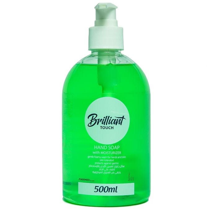 Brilliant Touch Hand Wash With Moisturizer, 500ml - Green