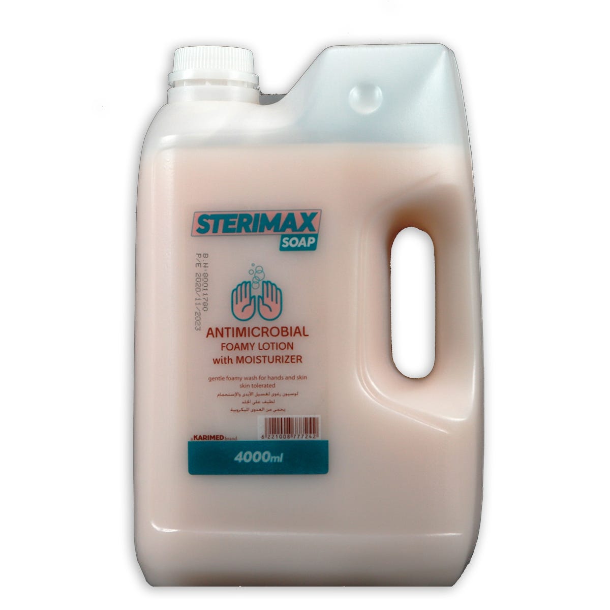 Sterimax Antiseptic Hand Wash, 4 Liter, 4 Package