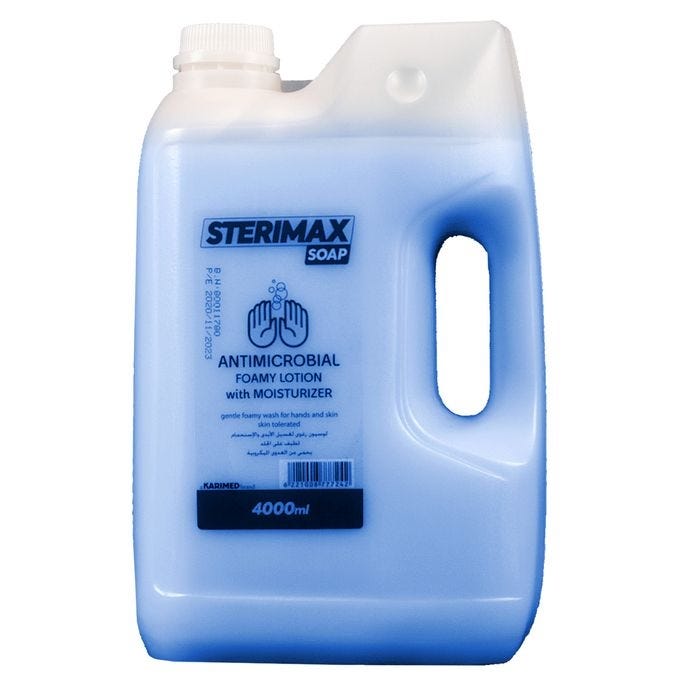 Sterimax Antiseptic Hand Wash, 4 Liter - Blue