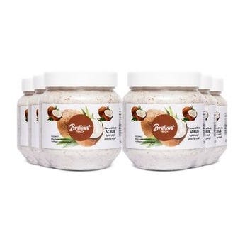 Brilliant Touch Face & body Coconut Scrub, 250ml, 6 Pieces