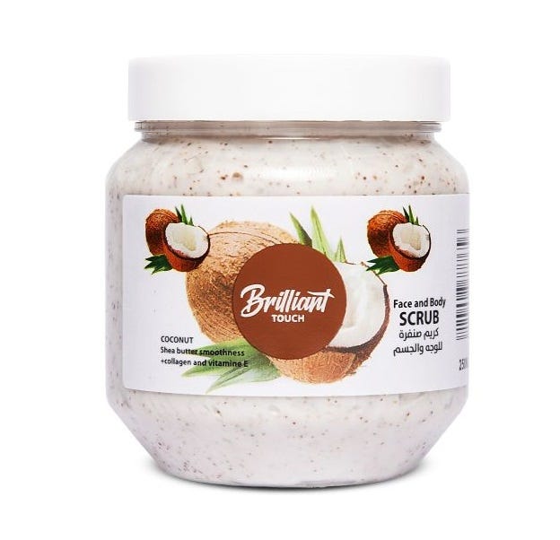 Brilliant Touch Face & body Coconut Scrub, 250ml