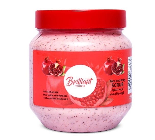 Brilliant Touch Face & body Pomegranate Scrub, 250ml