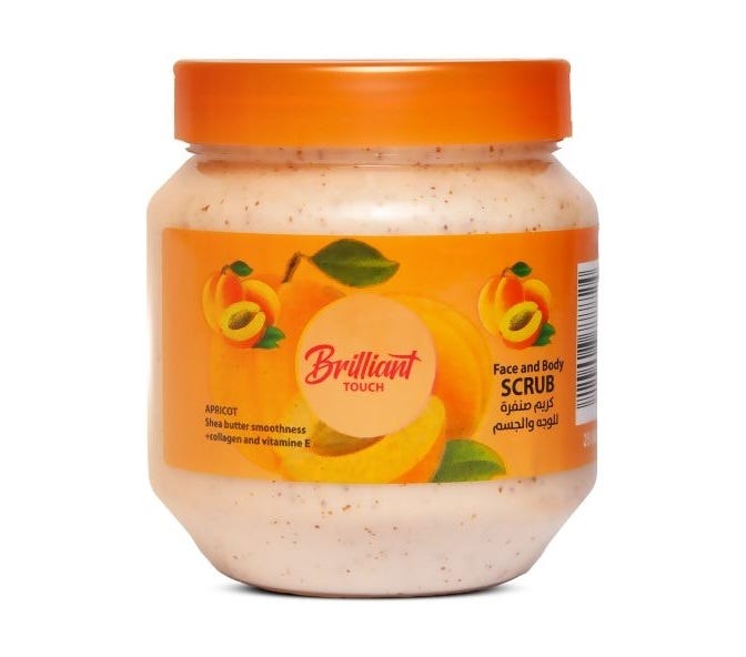 Brilliant Touch Face & body Apricot Scrub, 250ml