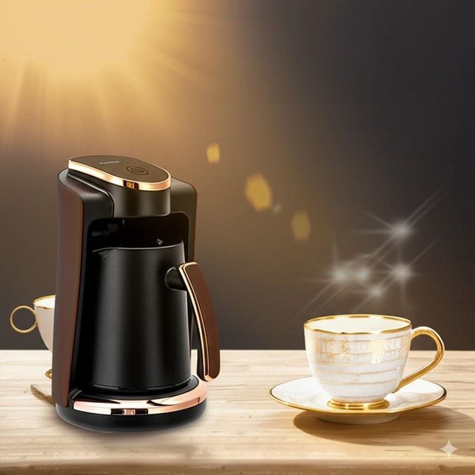 Sokany Turkish Coffee Maker  SK-09048, 550W, 250ml - Black Brown