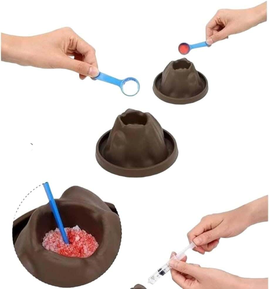 Alsafwa W40-18 Volcano Shape Science Experiment Toy - Multicolor