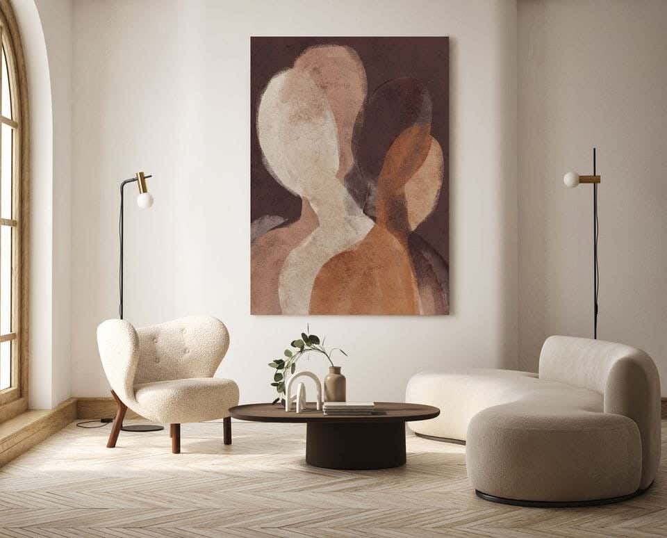 Galleria Tableau Natural Wood Printed Painting, 110x80 cm - Multicolor
