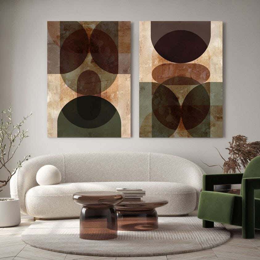 Galleria Tableau Natural Wood Printed Painting, 80x120 cm - Multicolor