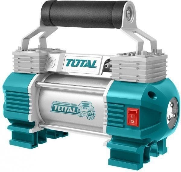 Total TTAC2506 Compressor, 2 Pistons, 12 Volt - Turquoise Silver