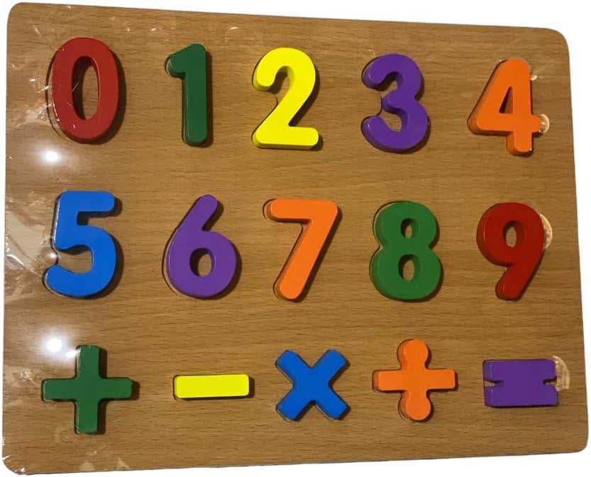 Educational Design Wooden Puzzle - Multicolor
