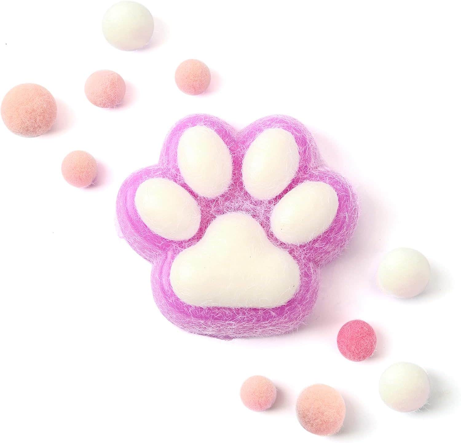 Irokasbar Kawaii Design Plush Squishy Toy - Purple White