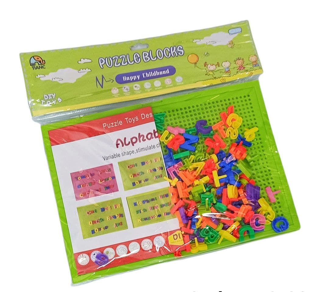 Alsafwa W43-40-1 3D Letters Toy for Unisex Children - Multicolor