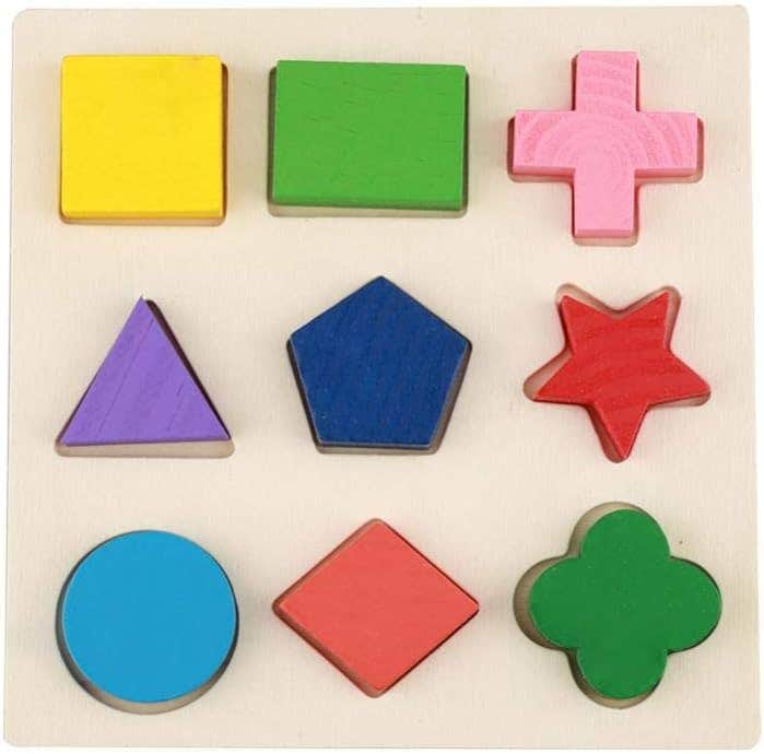 Fdit Wood Educational Geometric Toy - Multicolor