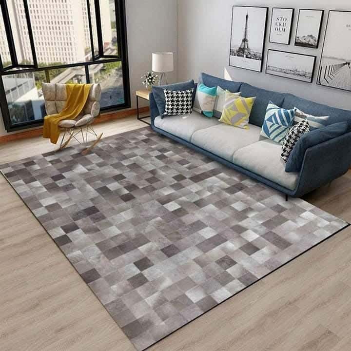 Line Sleep Dots Fabric Carpet protector, 160x250 cm - Multicolor