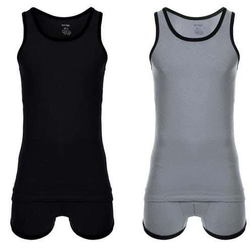 Cottonil Cotton Men Underwear Set, XL, 2 Pieces - Grey Black