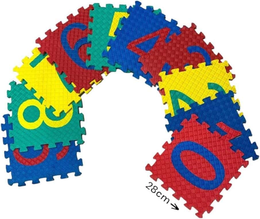 Alsafwa R8-6 Foam Puzzle English Numbers - Multicolor
