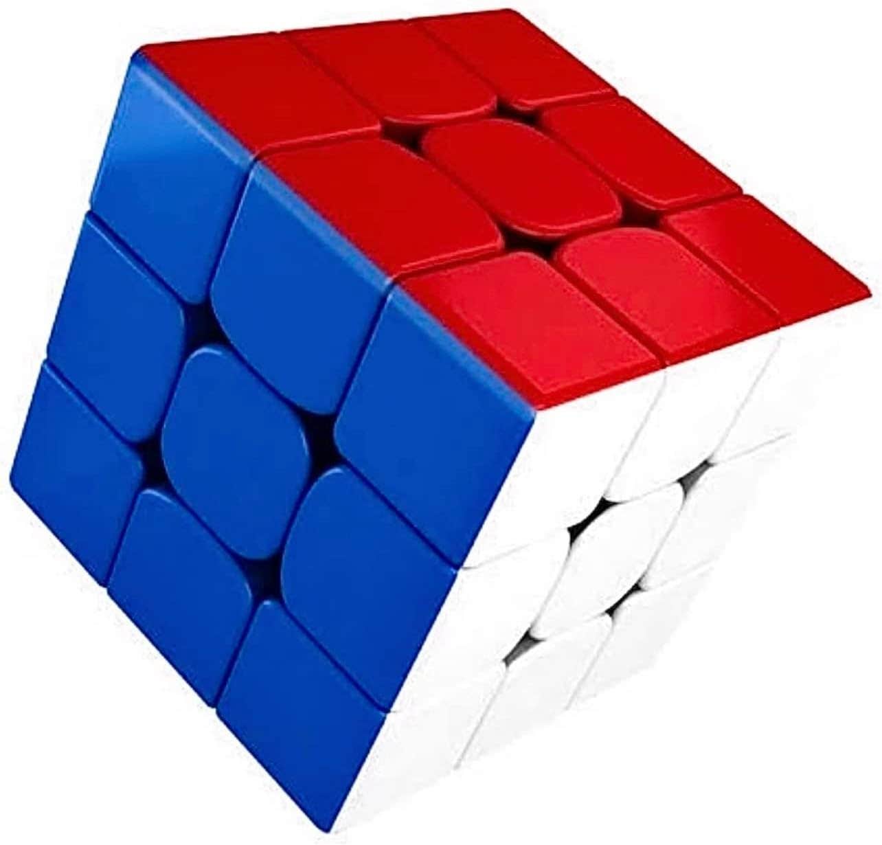 Smooth & Fast Design Plastic Rubik Cube - Multicolor