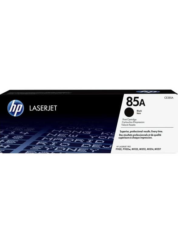 HP LaserJet Toner Cartridge, 85A, CE285A - Black