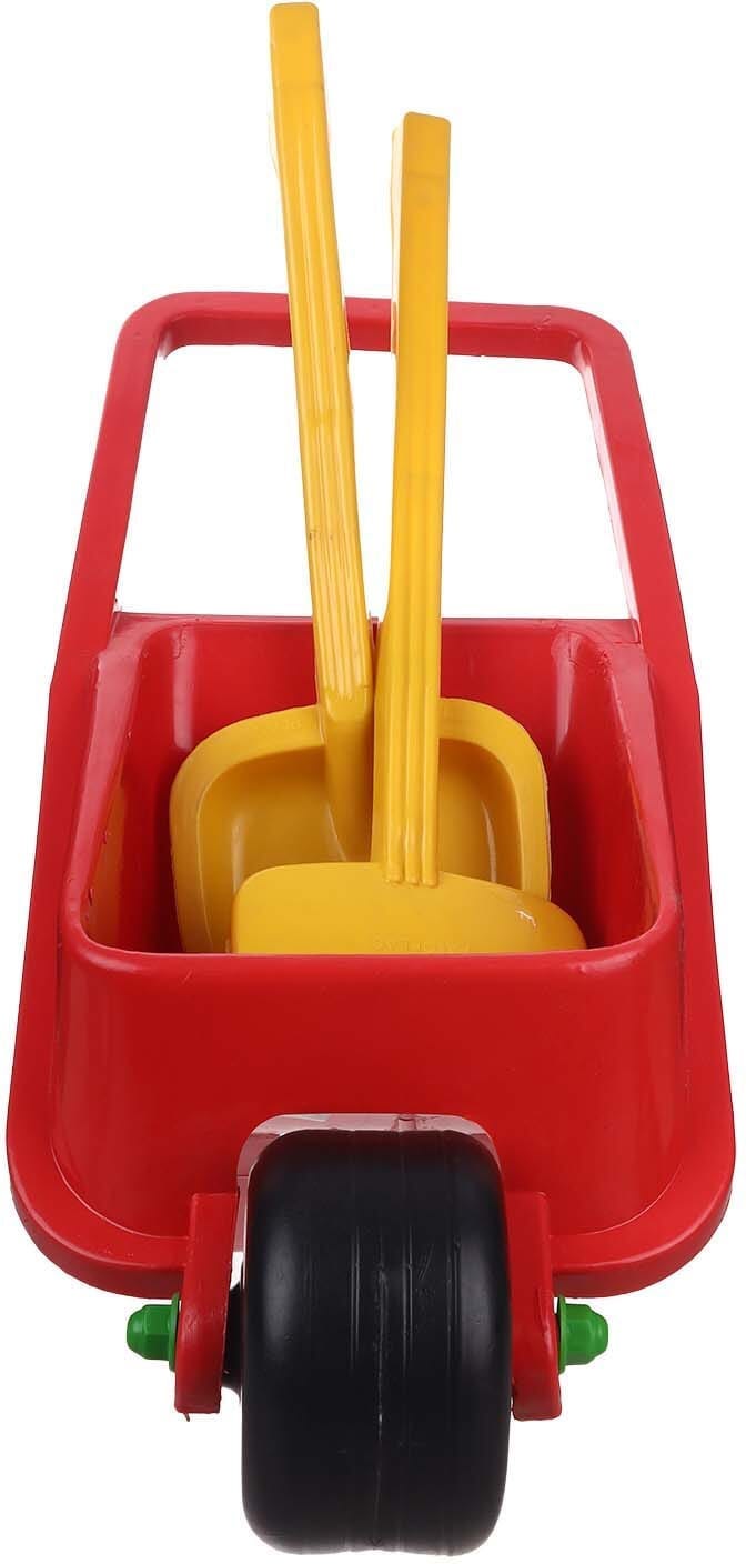 Faro Plast Plastic Construction Equipment Toy For Kids, 3 Pieces - Red Yellow