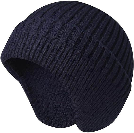 Gajraj Wool Beanie Hat, One Size - Navy Blue