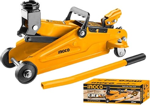 Ingco Hfj201 Coric, 2 Ton - Yellow Black