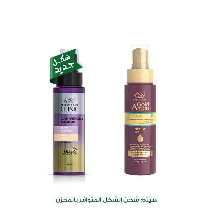 Eva Eva Hair Clinic Gold Argan Heat Guard 90Ml - Keratin-Boosting Hair Serum
