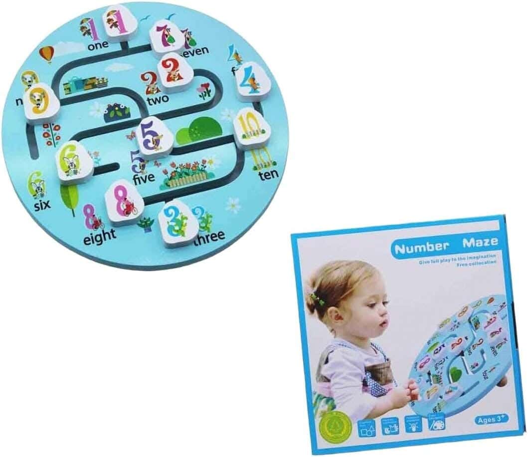 Alsafwa W27-28 Round Numbers Maze - Blue