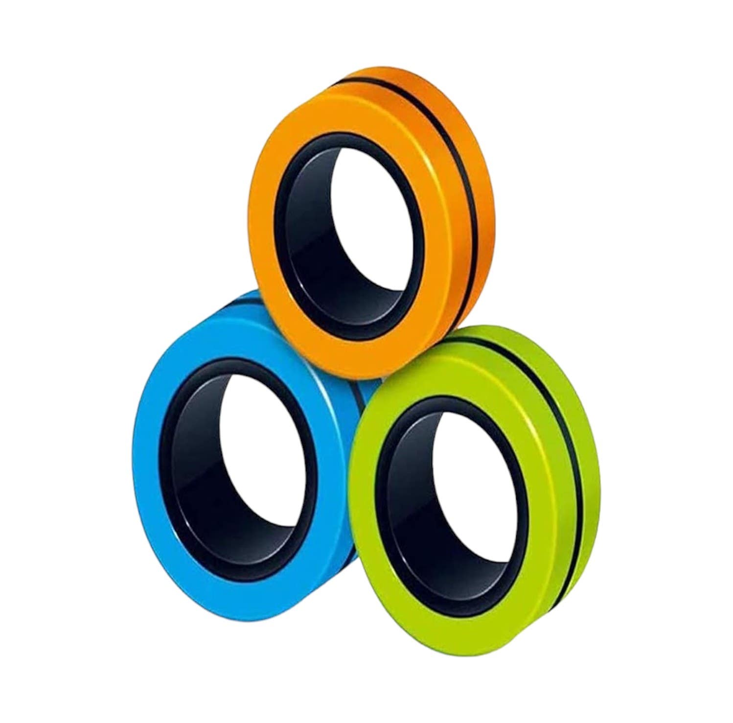 Lontime Stress Relief Design Plastic Fidget Game, 3 Pieces - Multicolor
