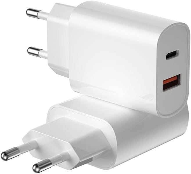 Wiwu Wall Charger, 20W, USB, Type-C, 2 Ports - White