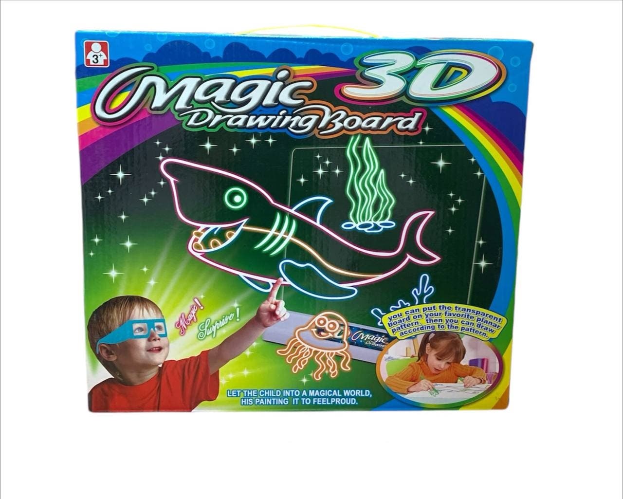 Alsafwa W50-168 Magic Board Toy for Unisex Children - Multicolor