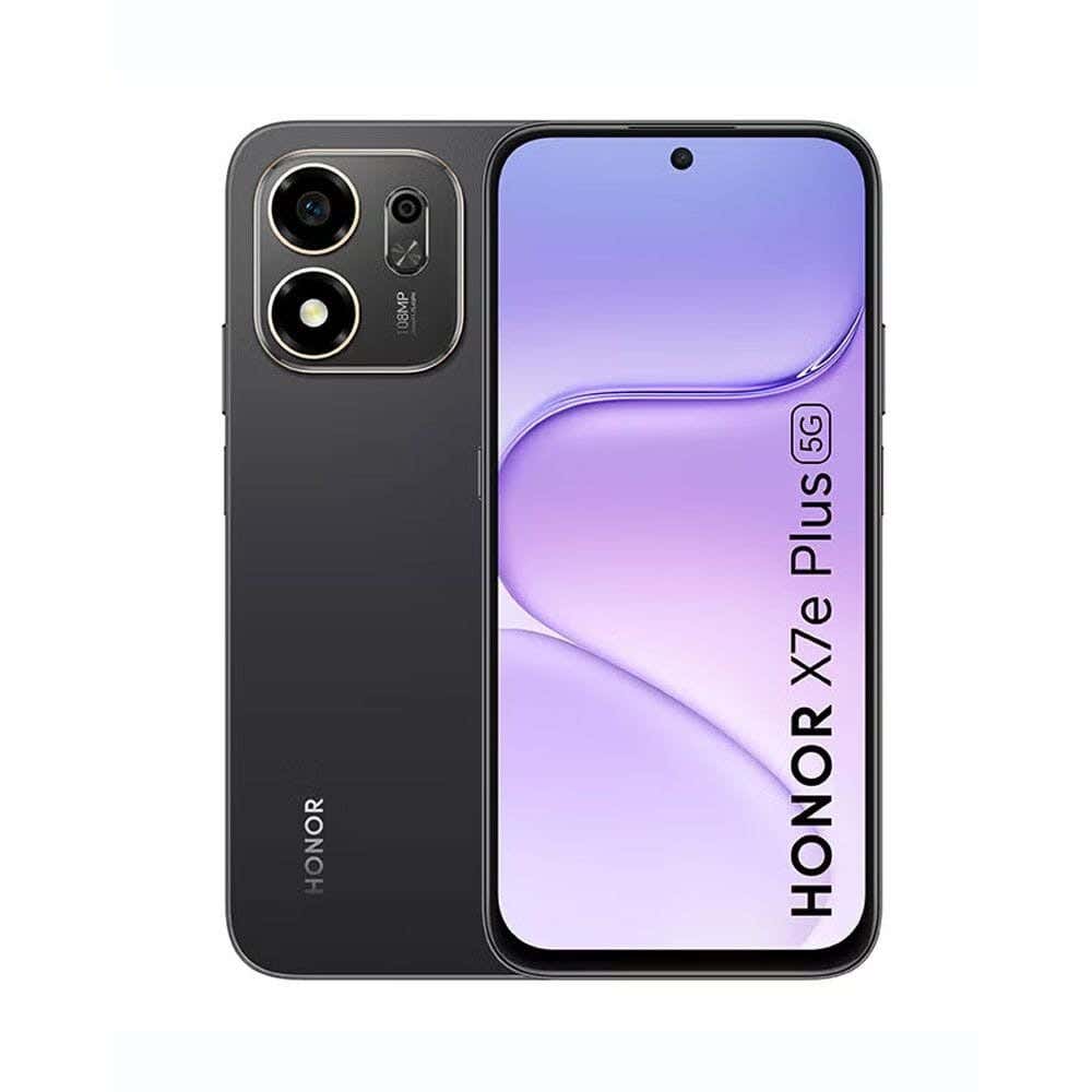 Honor X7E Plus Smartphone, 5G Network, Dual SIM, 128GB, 6GB RAM - Velvet Black