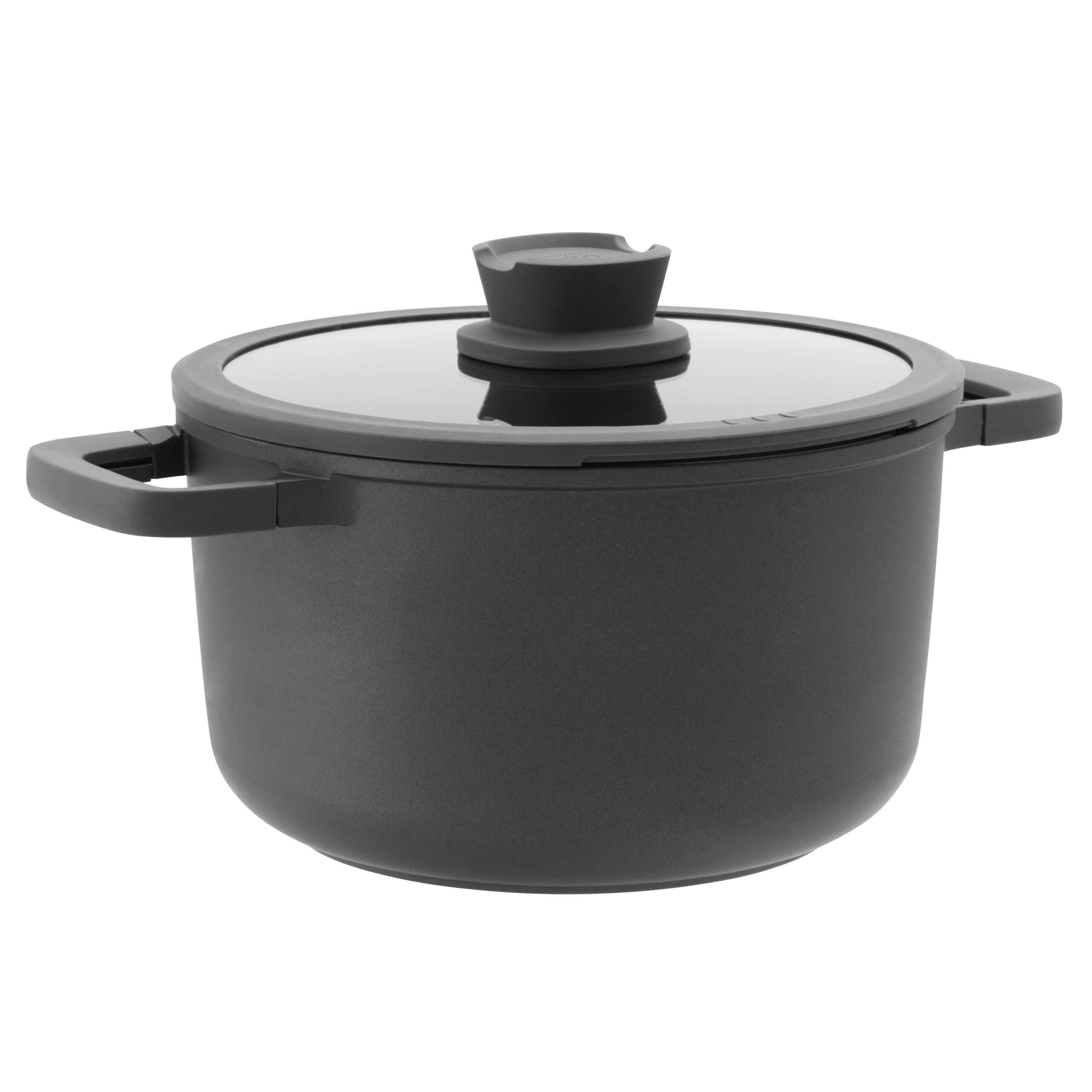 Berghoff Leo Stone Plus Ceramic Pot with Lid , 24x14 cm - Grey