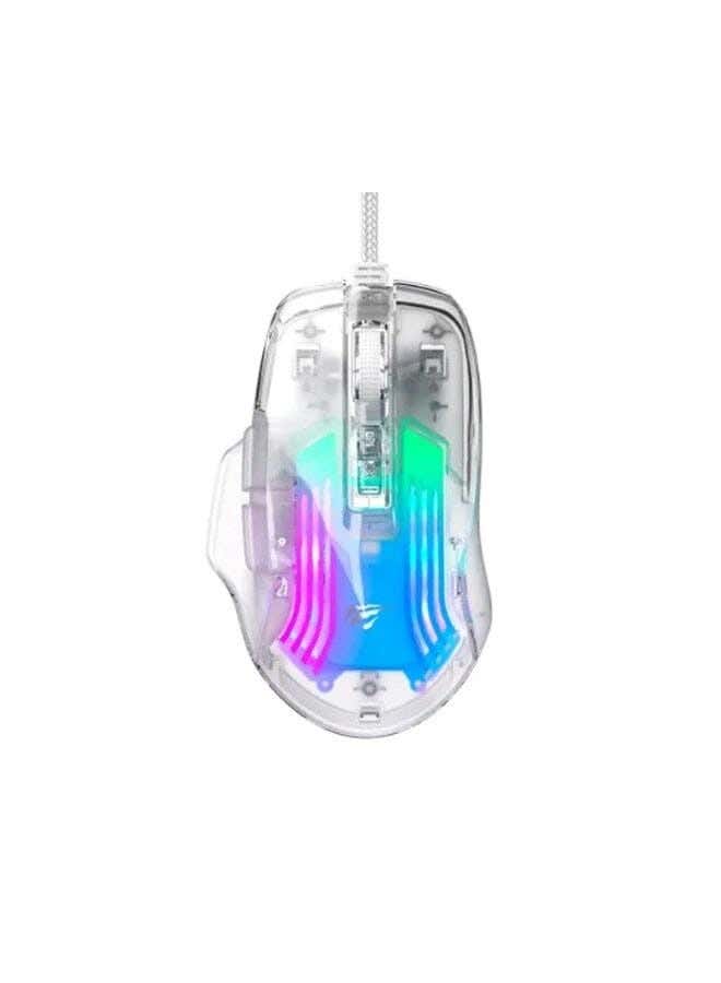 Havit Gaming Mouse, 8000 DPI, MS1011SE - White