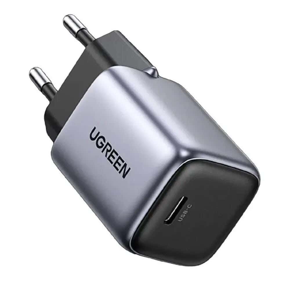 Ugreen Wall Charger, 30W, USB Type-C, GaN Technology - Gray