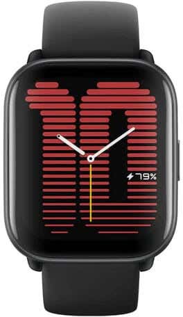 Amazfit Active Smart Watches, 1.75 Inch,Compatible With Android - Black
