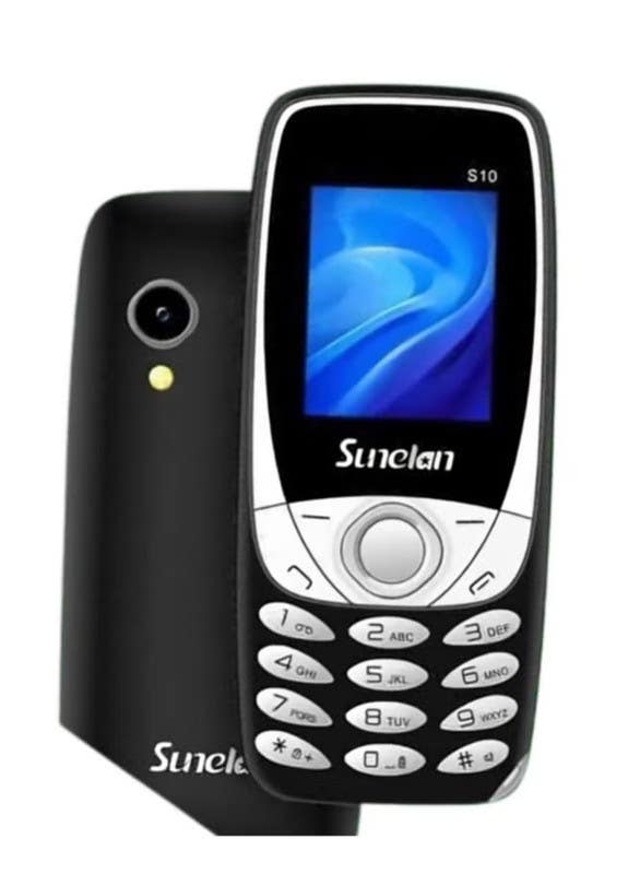 Sunilan S10 Dual SIM Mobile Phone, 1000mAh Battery, 18-inch - Black/Gray