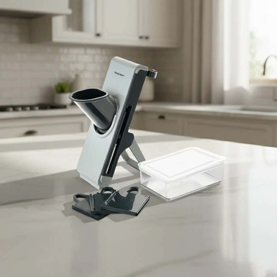 Multi-Purpose Vegetable Grater, Stainless Steel With A Plastic Body