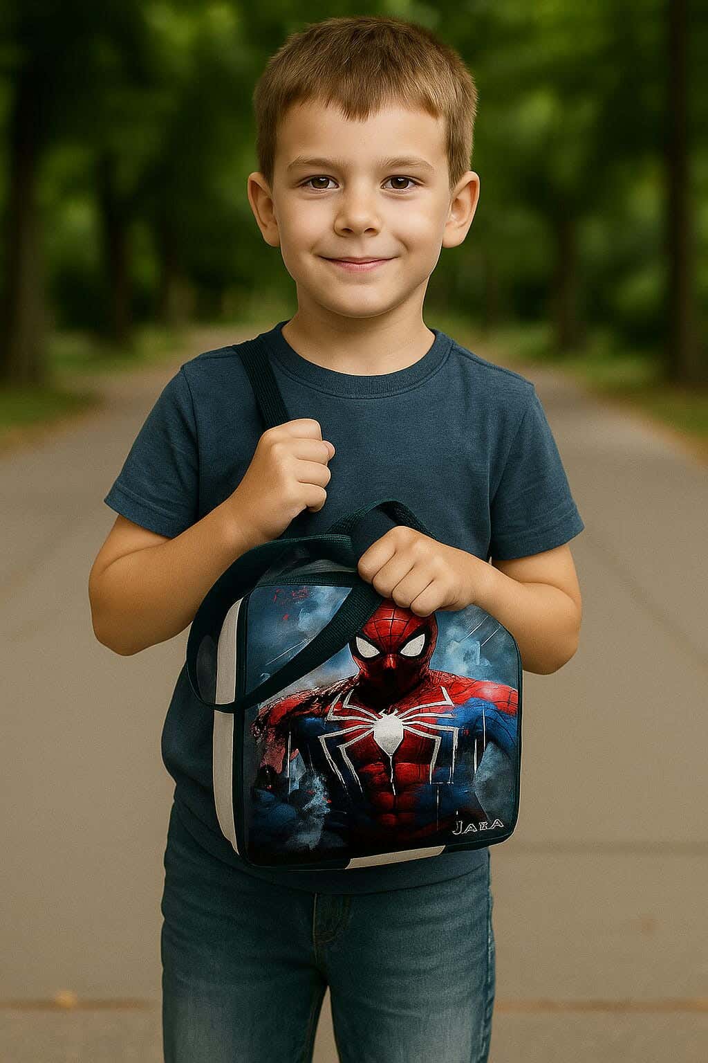 Insulated lunch bag for children, 3 liters, 24×10×24 cm, waterproof - multicolor