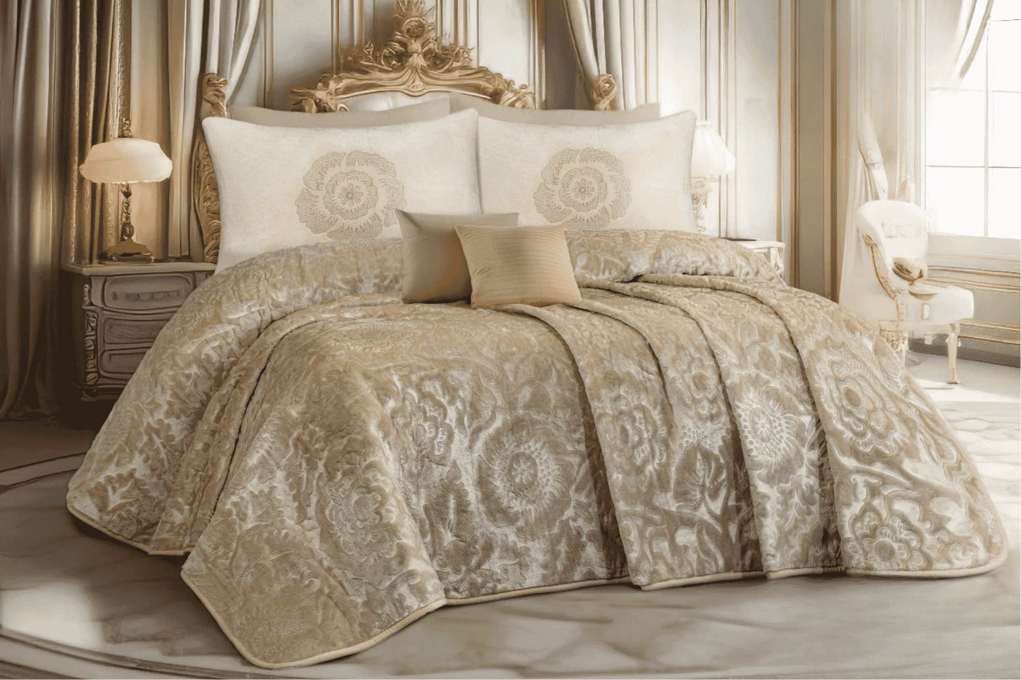 Rimas Blanket, 260x240cm, Soft - Beige