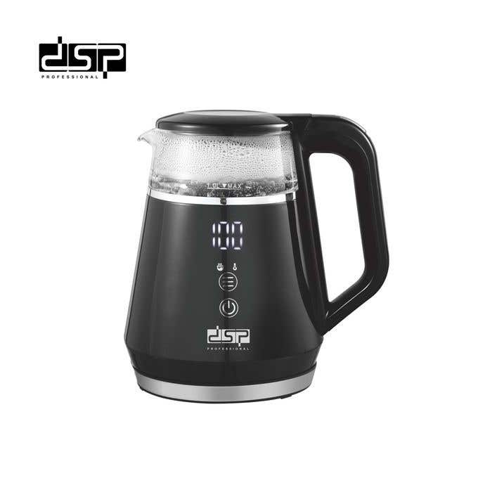 DSP KK1275 Kettle, Touch, 5 Temperature Control, Boil Dry Protection, Keep Warm - Black