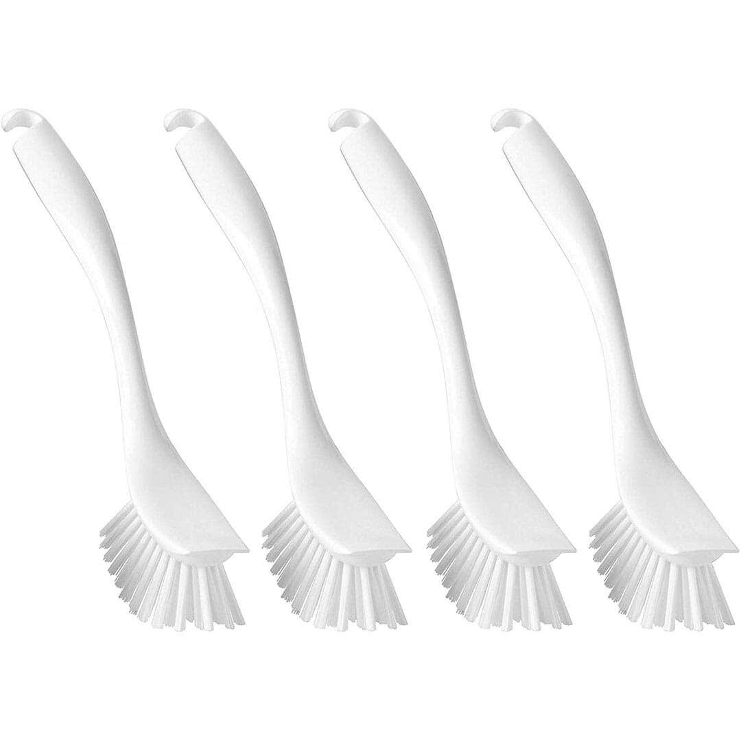 Dishwashing brush set, 4 pieces - white