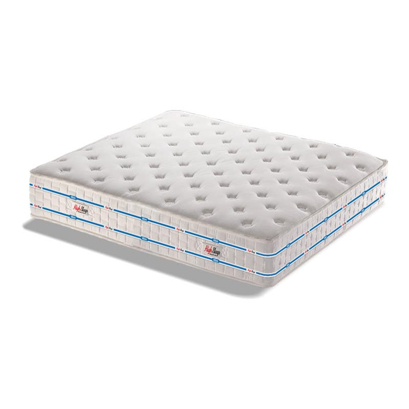 Hilton Pocket Spring High Sleep Mattress , 195×90×24Cm , Jacquard fabric - White